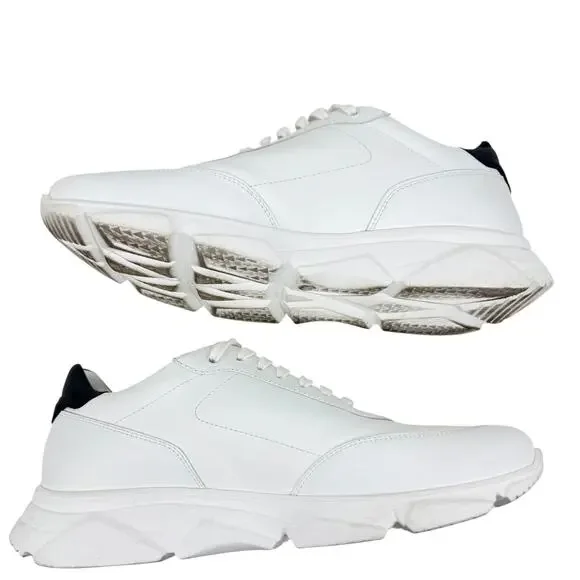 Philipp Plein Leather Low Top Sneakers Skulls White Size 44